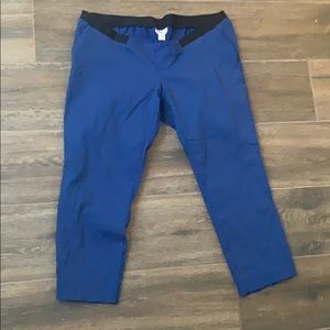 Motherhood maternity Blue capris work pants XL